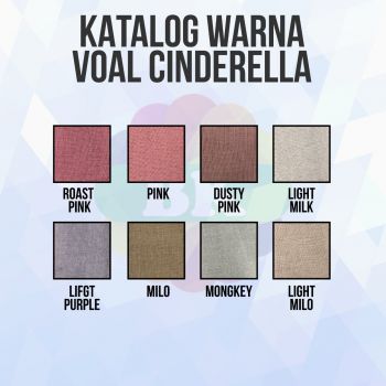 Kain Voal Premium Cinderella Lebar 115 CM